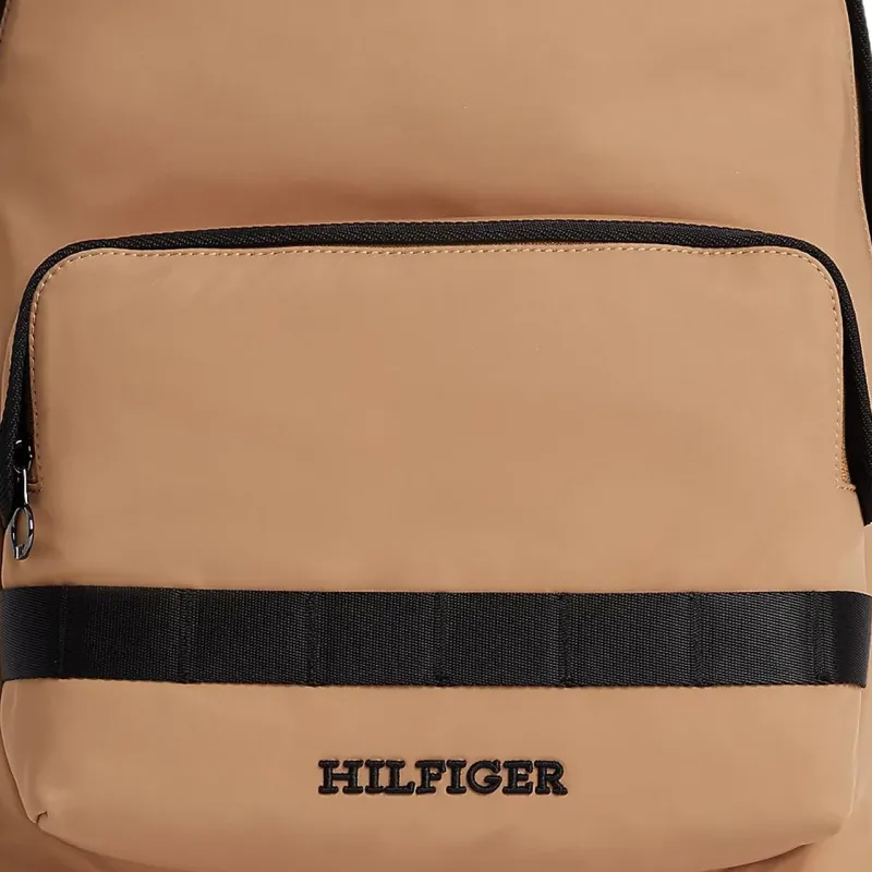 Tommy Hilfiger Recycled Polyester Backpack Small Size Men's Khaki-4