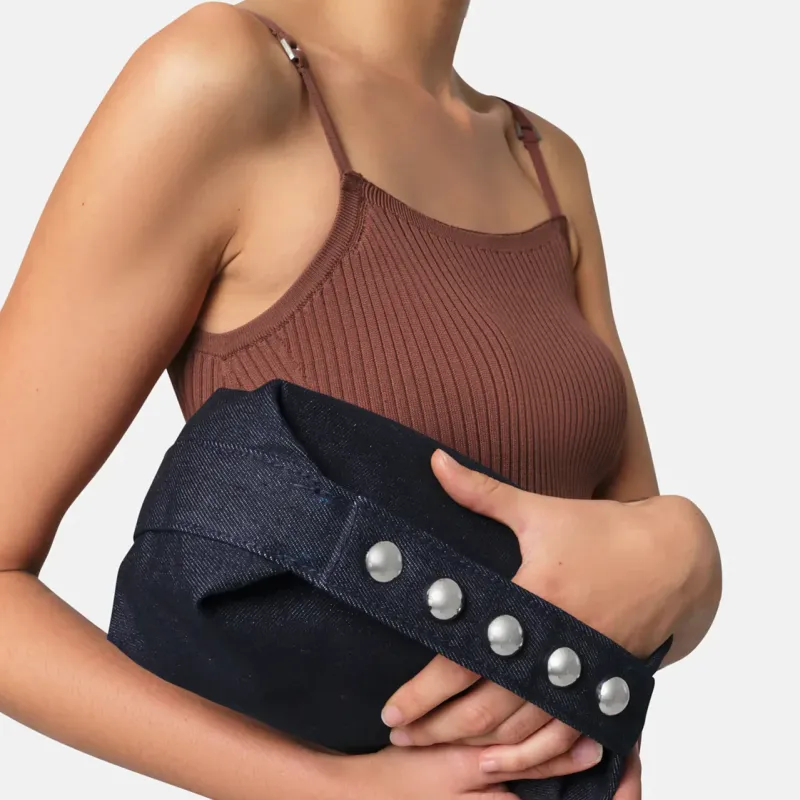 APPARIS Denim Handbag Regular Women's Indigo-3