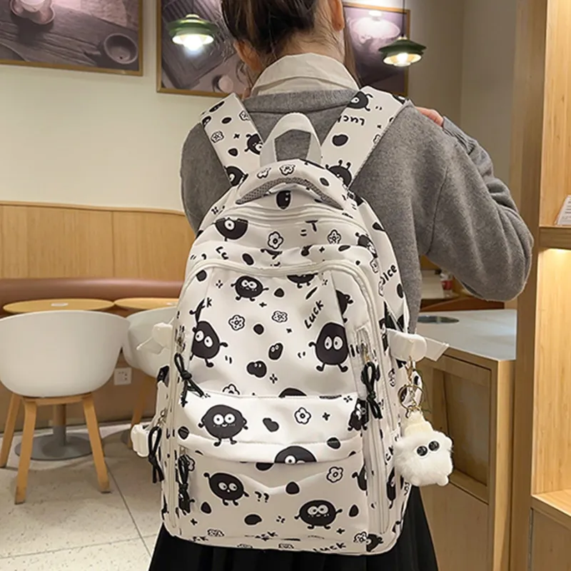 H YXIANG Nylon Backpack Regular Unisex Multicolor-2