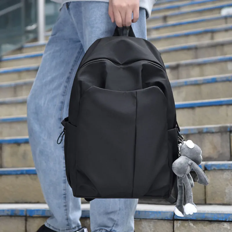 Dusen Kangaroo Canvas Backpack Regular Unisex White/Black/Gray/Red-2