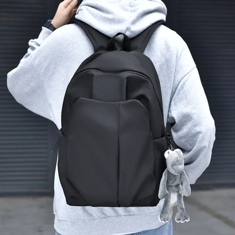 Dusen Kangaroo Canvas Backpack Regular Unisex White/Black/Gray/Red-1