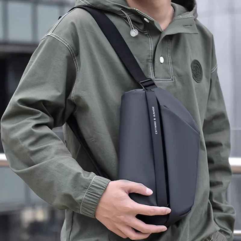 HACIN Polyester Fanny Pack Regular Unisex Black/Gray-11