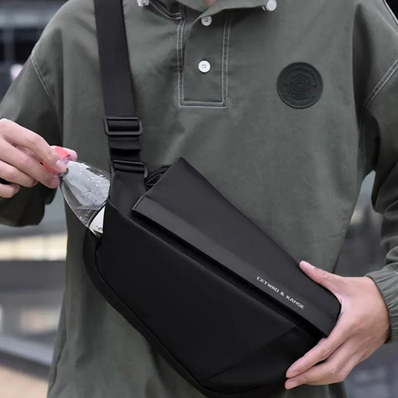 HACIN Polyester Fanny Pack Regular Unisex Black/Gray-3