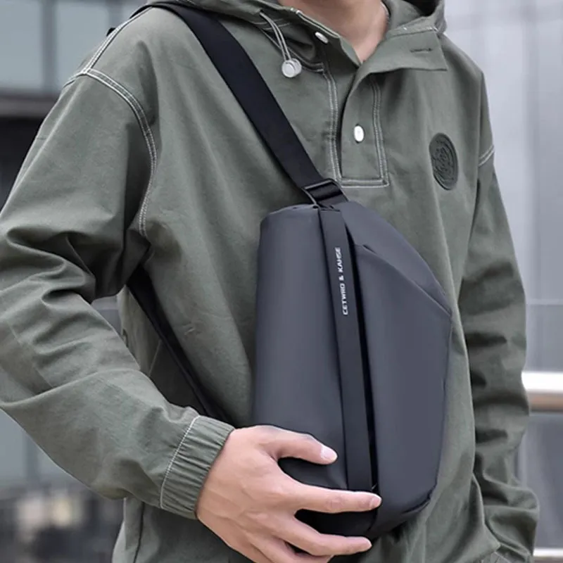 HACIN Polyester Fanny Pack Regular Unisex Black/Gray-6