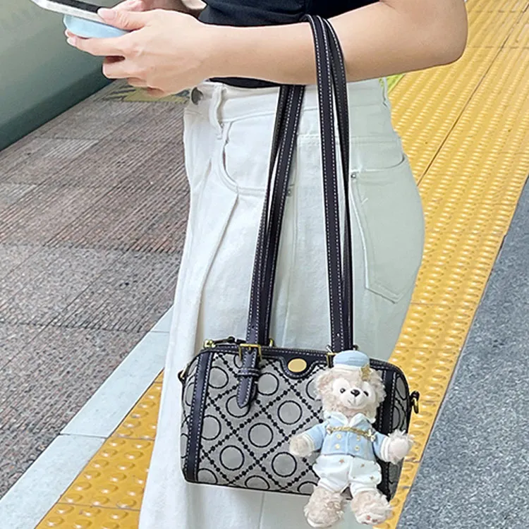 Lan Bao Fan Artificial Leather Bag Strap Women's Brown/Blue-8