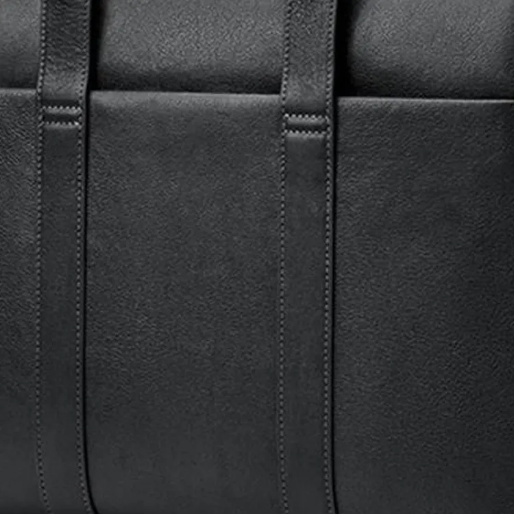 PIERRE CARDIN Top Grain Cow Leather Briefcase Regular Men's Black-4