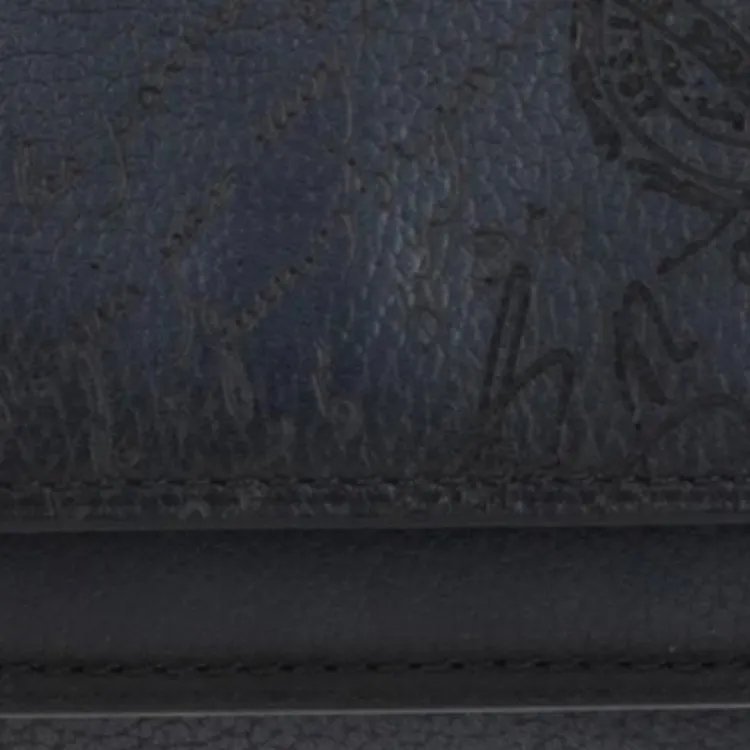 BERLUTI Scritto Leather Wallet Regular Men's Black-4