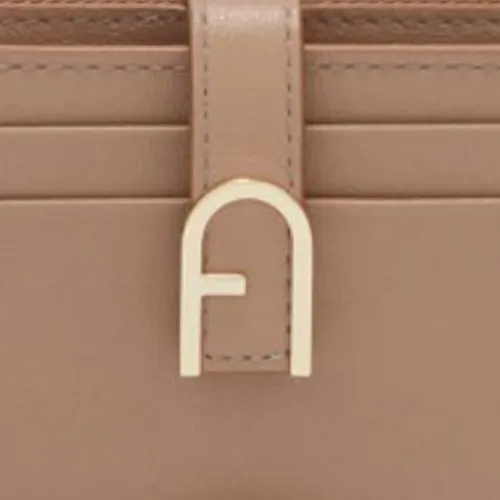 Furla Claris Lux Calfskin Wallet, Card Holder Regular Women's Gray