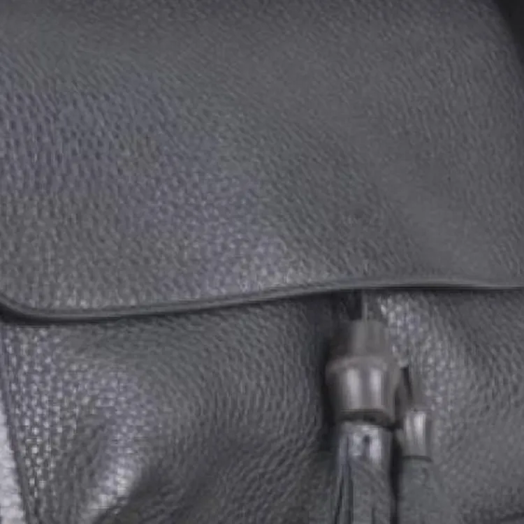 GUCCI Genuine Leather Shoulder Bag Women's Black-3