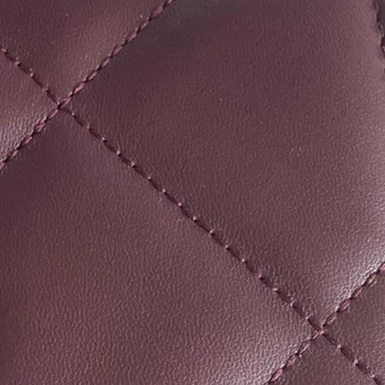 TORY BURCH Fish Paste Sheepskin Shoulder Bag Crossbody Bag Handbag Women's Burgundy-3