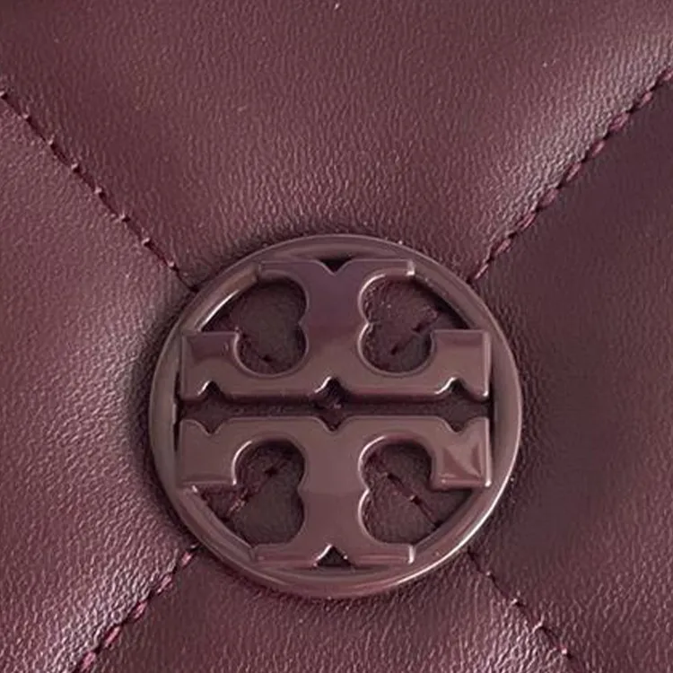 TORY BURCH Fish Paste Sheepskin Shoulder Bag Crossbody Bag Handbag Women's Burgundy-2