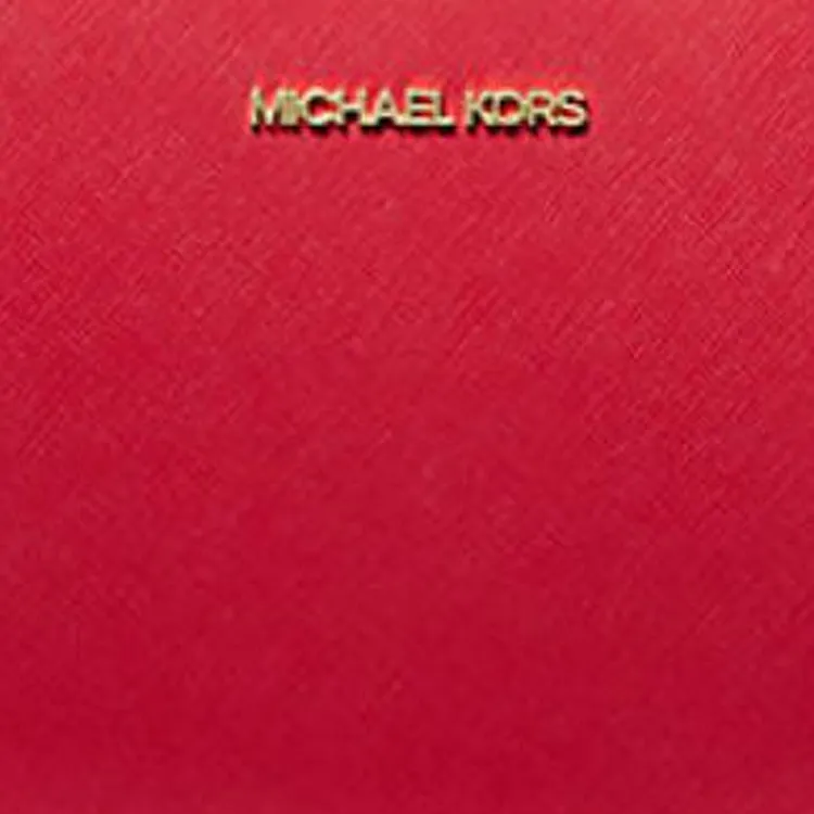 MICHAEL KORS Jet Set Travel Leather Shoulder Bag Crossbody Bag Medium Size Women's Bright Red-2