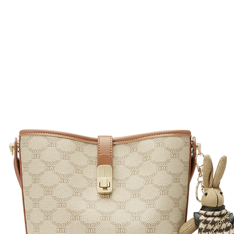 JOSINY PU Shoulder Bag Regular Women's Brown-4