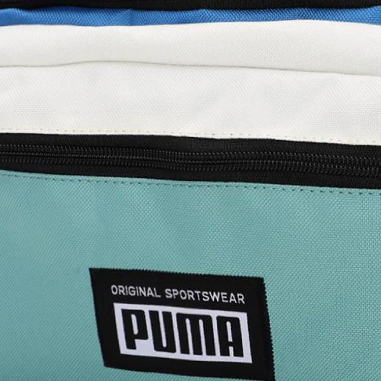 PUMA Fabric One Shoulder Crossbody Fanny Pack Regular Unisex Blue/Green/White-2