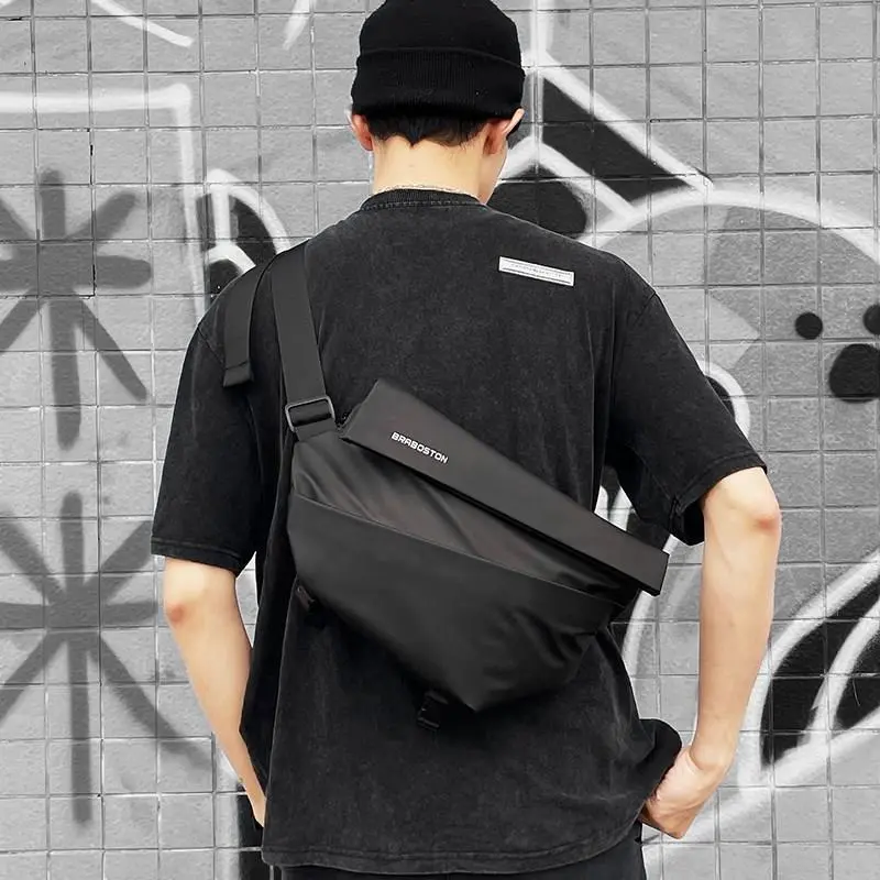 BRABOSTON Oxford Messenger Bag, Pet Backpack, Crossbody Bag Regular Men's Black-6