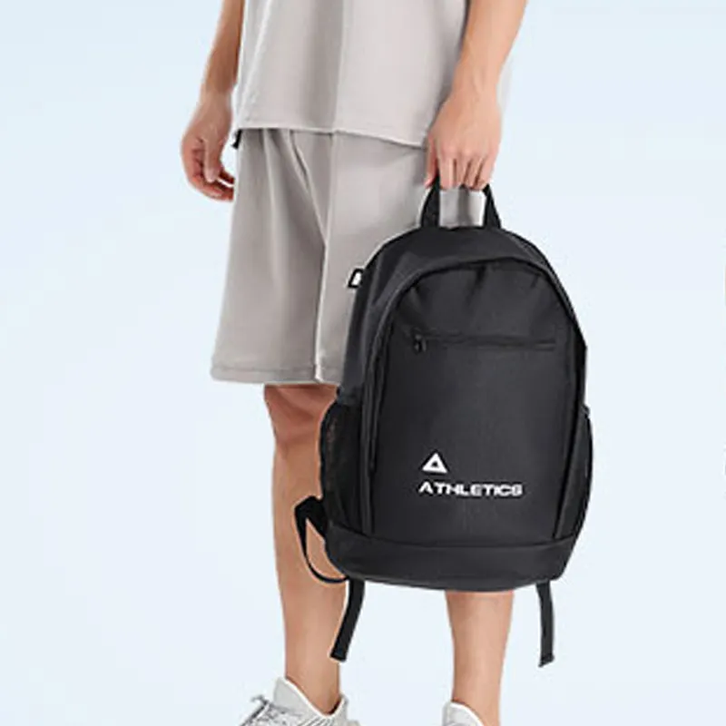 PEAK Nylon Backpack And Laptop Bag Regular Unisex Black-3