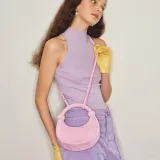 MUVA Cow Leather Crescent Bag Niche Design Shoulder Bag Crossbody Bag Handbag Women's