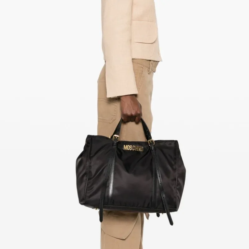 MOSCHINO Logo-lettering Tote Bag-3