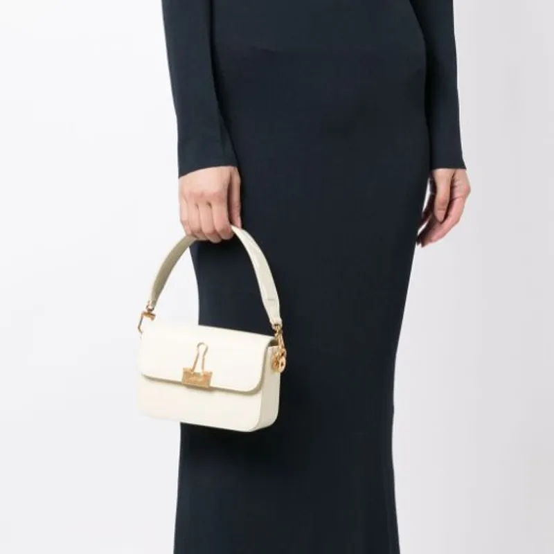 OFF-WHITE Logo-plaque Shoulder Bag-4