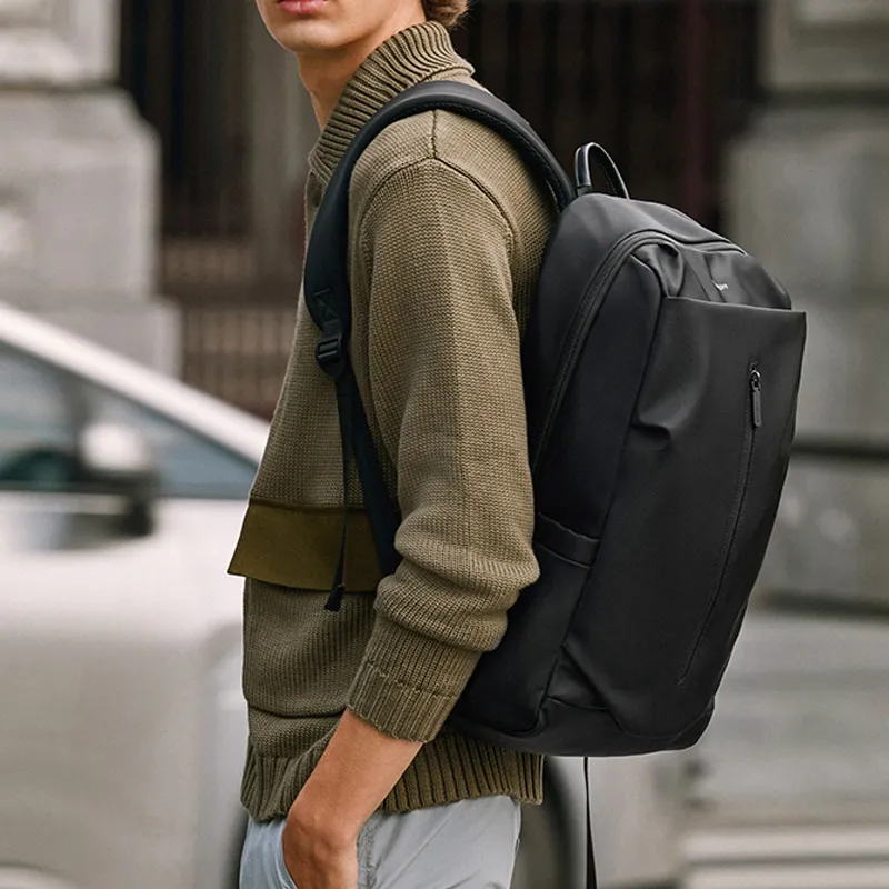 PIERRE CARDIN Fabric Laptop Backpack Regular Men's Black-5