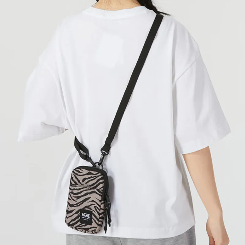 Vans Polyester Shoulder Bag, Crossbody Bag Regular Women's Brown-4