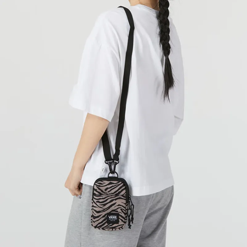 Vans Polyester Shoulder Bag, Crossbody Bag Regular Women's Brown-3