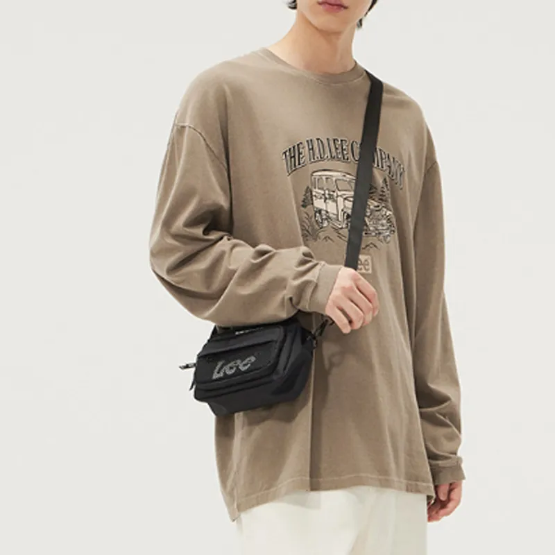 Lee Polyester Shoulder Bag Crossbody Bag Mini Men's Black-2