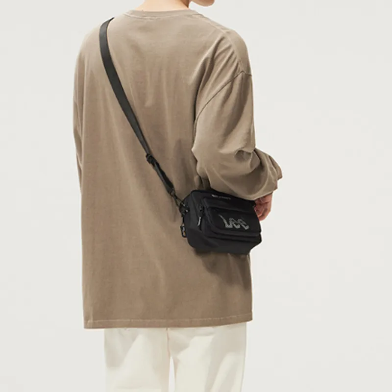 Lee Polyester Shoulder Bag Crossbody Bag Mini Men's Black-3