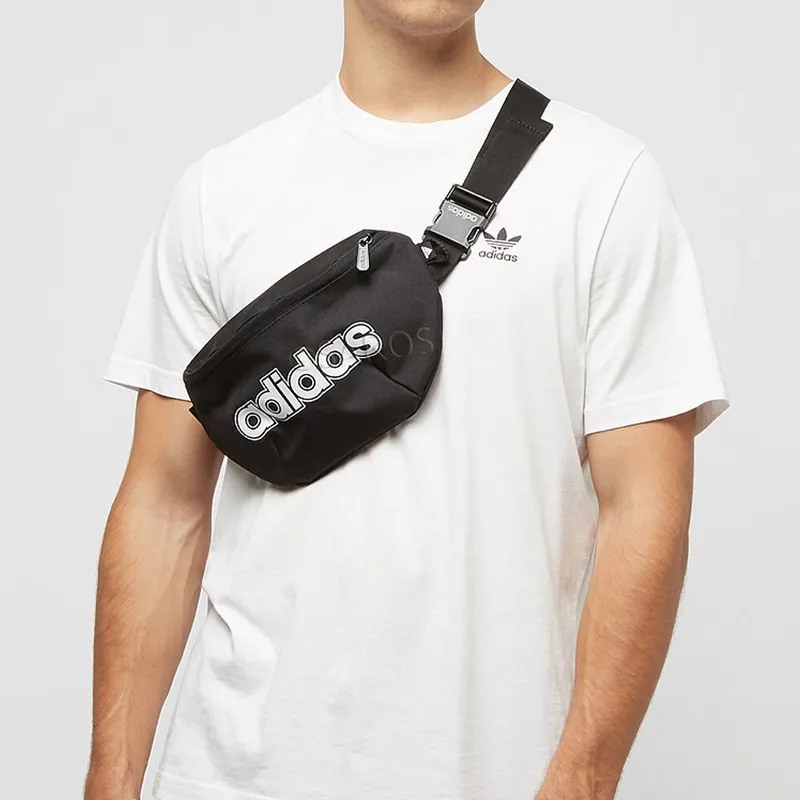 Adidas Polyester Fanny Pack Regular Men's Black/White-4