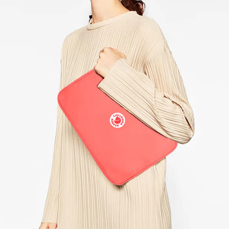 Fjallraven Cotton Laptop Bag With Clutch Insert Regular Unisex Peach Pink-2