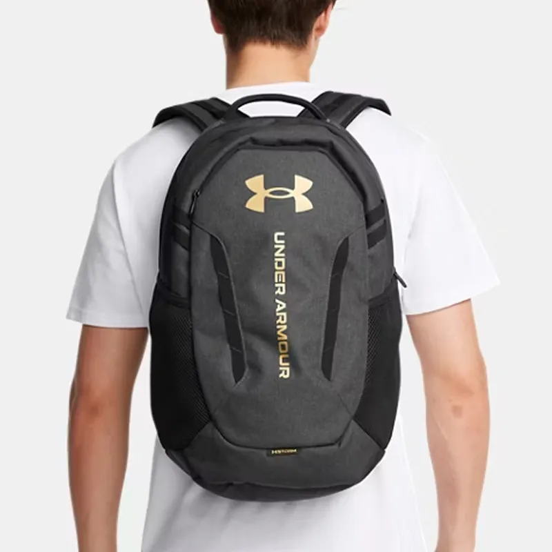 Under Armour Polyester Backpack Regular Unisex Gray Black-2
