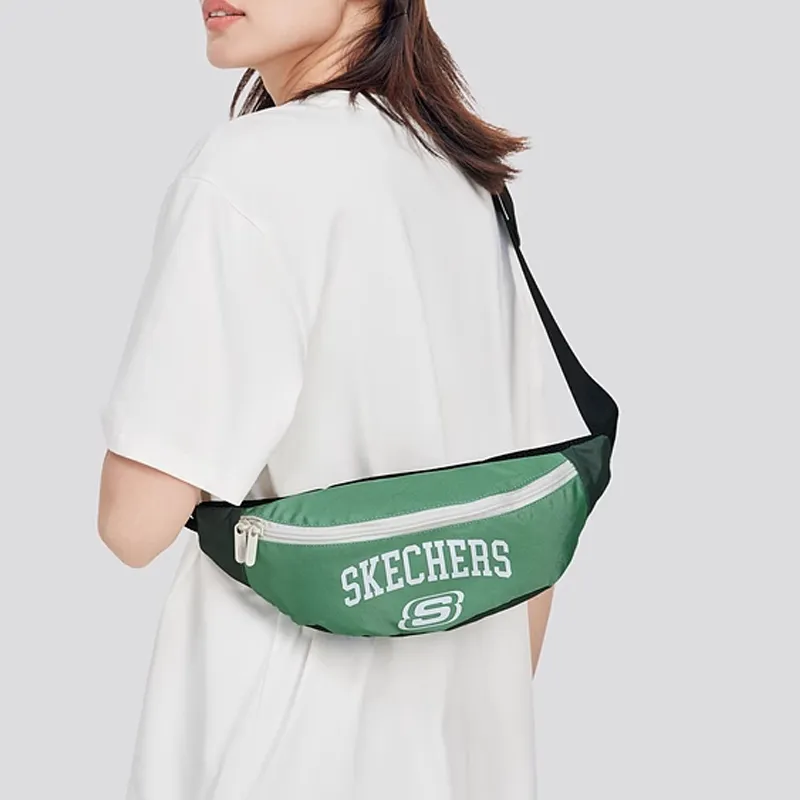 Skechers Fabric Sling Bag Crossbody Bag Fanny Pack Regular Unisex Granite Green-4