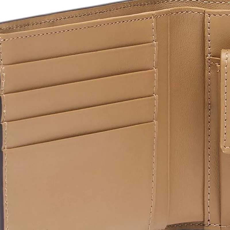 FENDI Cow Leather Wallet Men's Brown-4