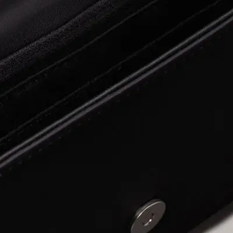 CALVIN KLEIN Smooth Artificial Leather Bonded Polyurethane Shoulder Bag Crossbody Bag Women's Black-2