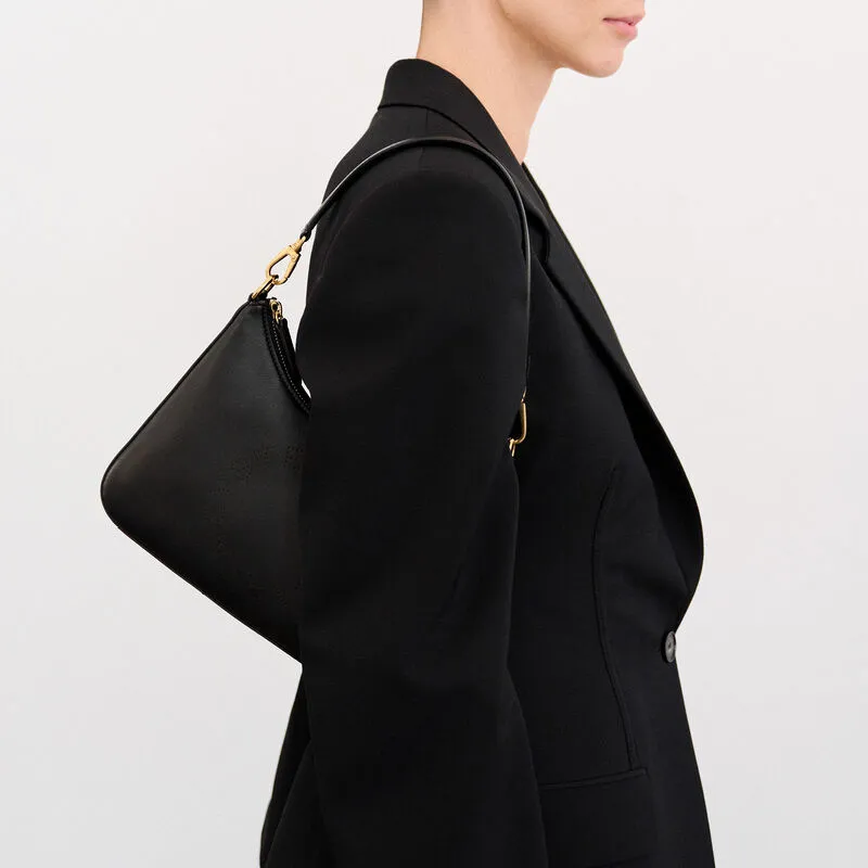 Stella McCartney Logo Perforated Zipped Shoulder Bag-4