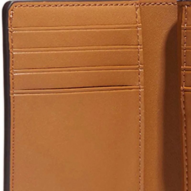 COACH Corner Zip Canvas With Leather Coin Pocket Wallets Women's White-3