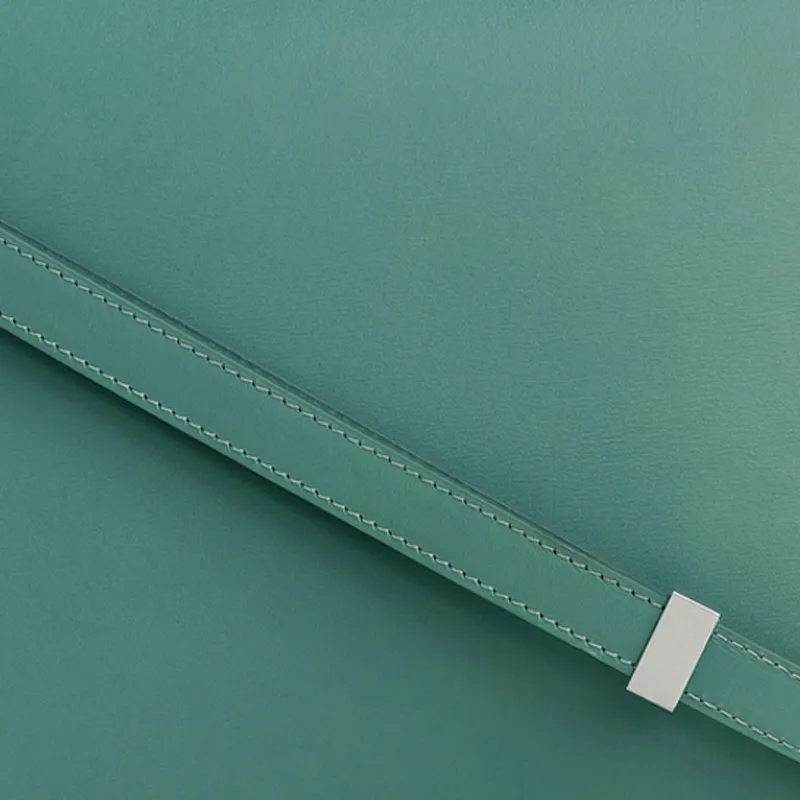 CELINE Classic Bo Polished Cow Leather Crossbody Bags Shoulder Bags Medium Size Women's Celadon Green-4