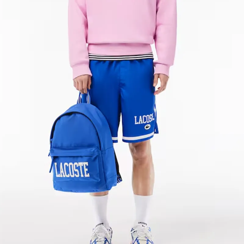 LACOSTE Polyester Backpack Men's Blue-4