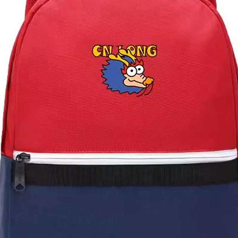 ElevethSign Polyester Backpack Large Size Men's Large Eye Faucet - Red-3