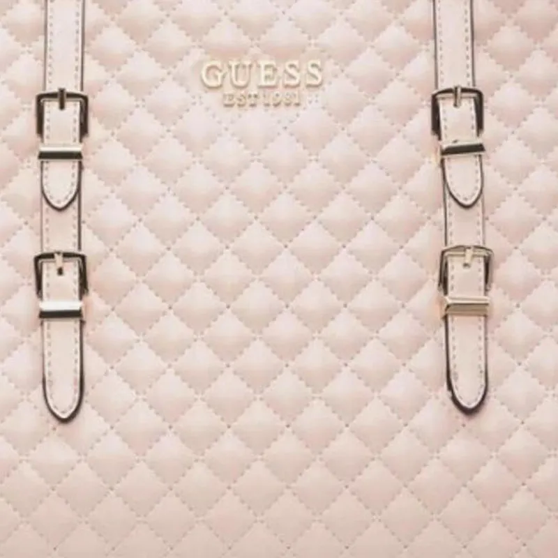 GUESS Polyurethane Tote Bag Shopping Bag Handbag Shoulder Bag Women's Pink-4