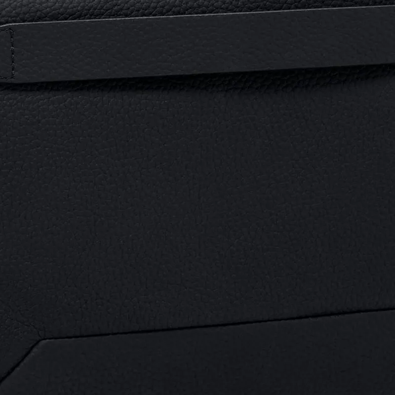 TUMI Leather Shoulder Bag Clutch Regular Men's Black-4