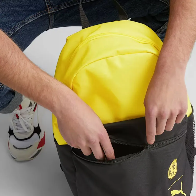 PUMA Dortmund Polyester Backpack Men's Yellow/Black-4