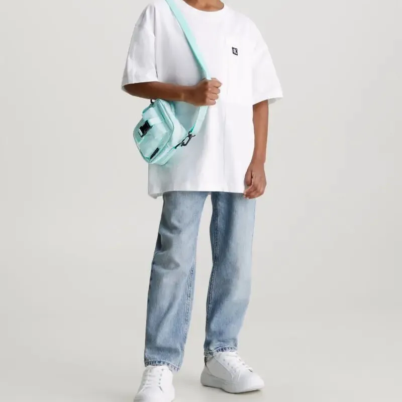 CALVIN KLEIN Polyester Canvas Crossbody Bag Kids' Green-4