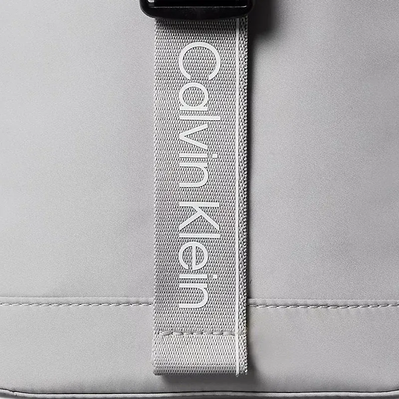 CALVIN KLEIN Recycled Polyester Crossbody Bag Shoulder Bag Men's Gray Blue-3