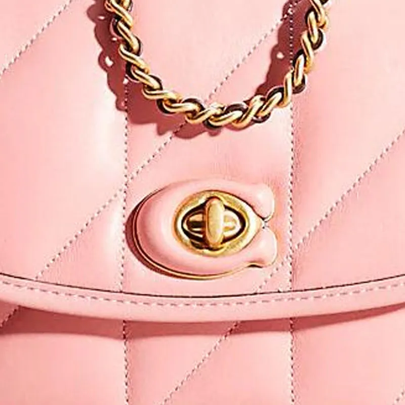 COACH Madison Nappa Leather Pillow Bag, Crossbody Bag, Shoulder Bag Small Size Women's Pink-1