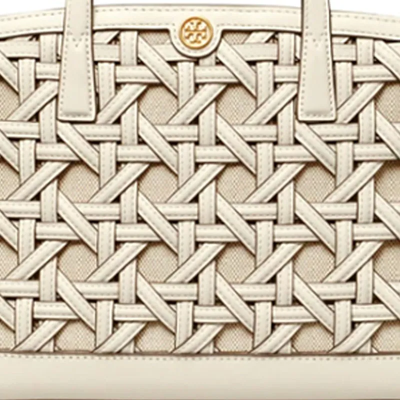 TORY BURCH Leather Shoulder Bag, Crossbody Bag, Handbag Women's White-4
