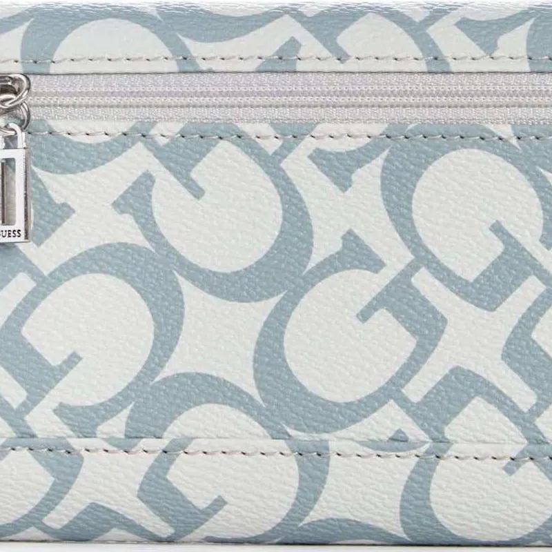 GUESS Artificial Leather Clutches Wallets Women's Light Blue-3