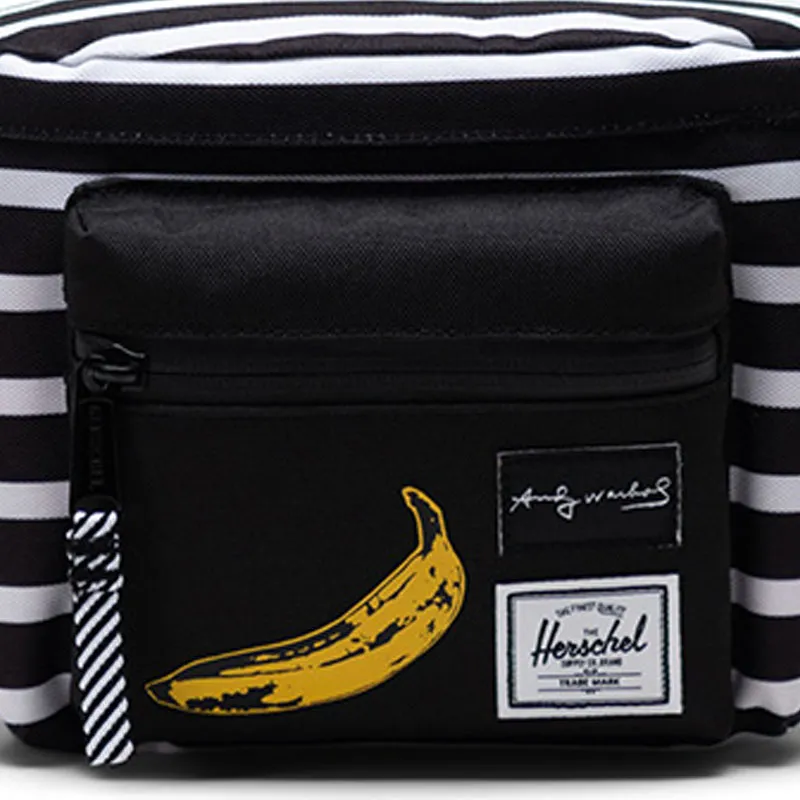 Herschel Andy Warhol Collaboration Polyester Crossbody Bags Fanny Pack Small Size Unisex Black-3