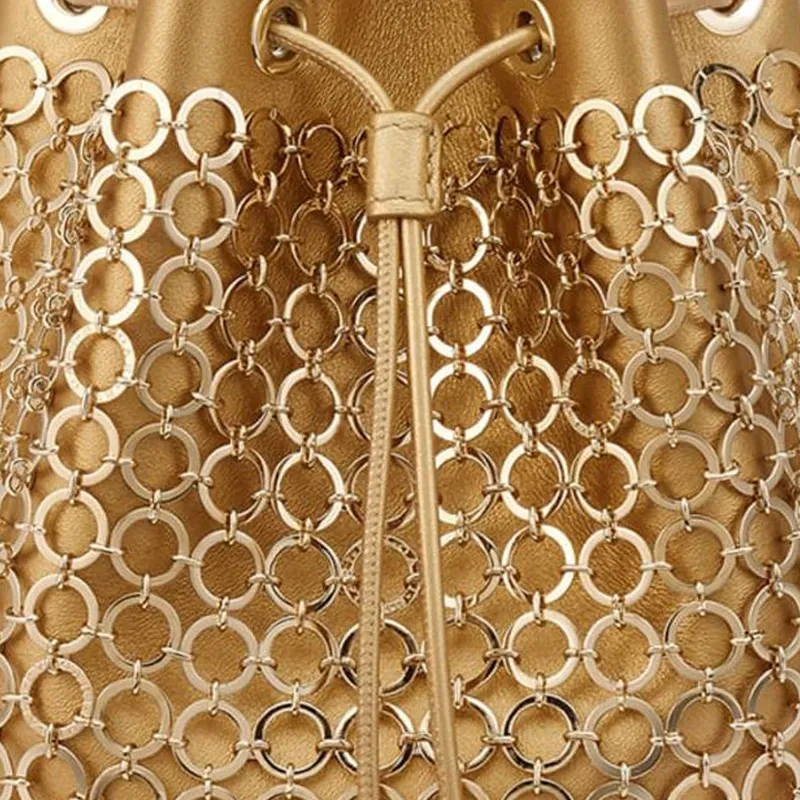 BVLGARI Serpenti Forever Calfskin Bucket Bags Crossbody Bag Shoulder Bag Extra Mini Women's Gold-4