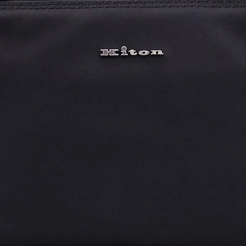 KITON Nylon Toiletry Bag Men's Black-3